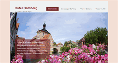 Desktop Screenshot of hotel-bamberg.de